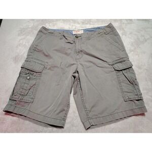 G & M Cargo Shorts Men 36/10.5 Gray Outdoor Hiking Activity Beach Classic